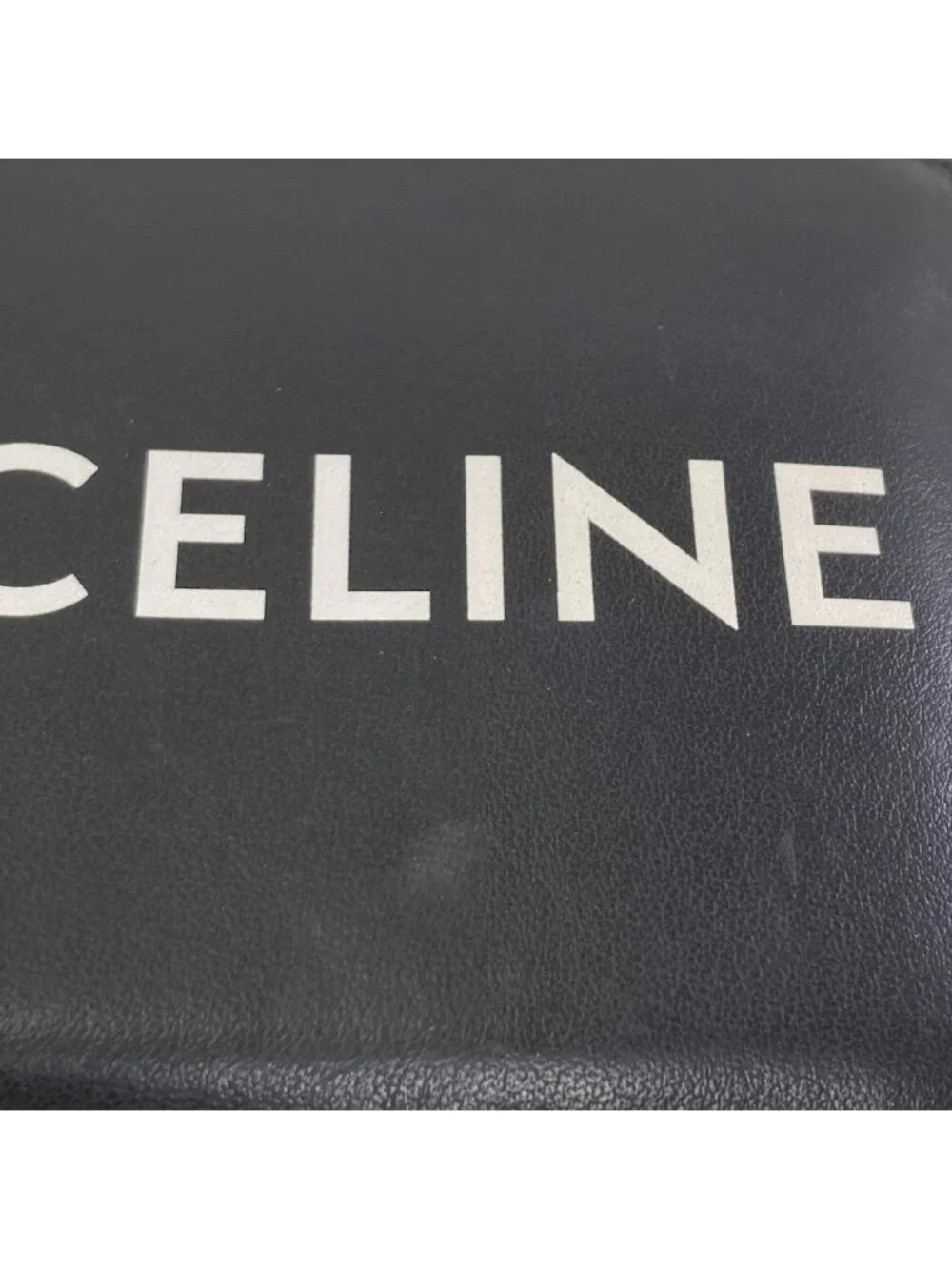 Celine Logo Bifold Wallet Leather